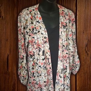 Notations shirt with cardigan attached